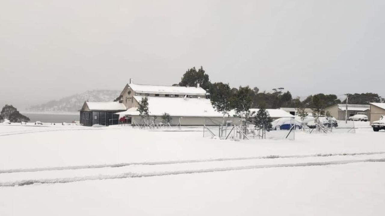 The Great Lake Hotel at Miena in the Central Highlands on Thursday. Picture: Miena Village/Facebook