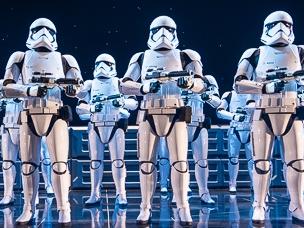 * Please do not use. On hold for the Courier Mail, April, 2025. Thank you*The Storm Trooper room is a highlight of Ride of the Resistance ride at the Star Wars: Galaxy's Edge at Disney World in Orlando, Florida, USA. Picture: Supplied* Please do not use. On hold for the Courier Mail, April, 2025. Thank you*