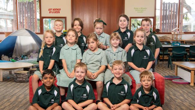 Nazareth Catholic Primary School preps Foundation FKC Back left: Frankie Henry, Taylor Byworth, Coco Bigmore, Eliza Moran, John McCann Centre: Tori Hudson, Harper D’Offay, Zoe O’Donnell, Rose Page, Lily Starkey Front: Aiden Vinod, Max Pesa, Kohen Carr, Benjamin Gotts
