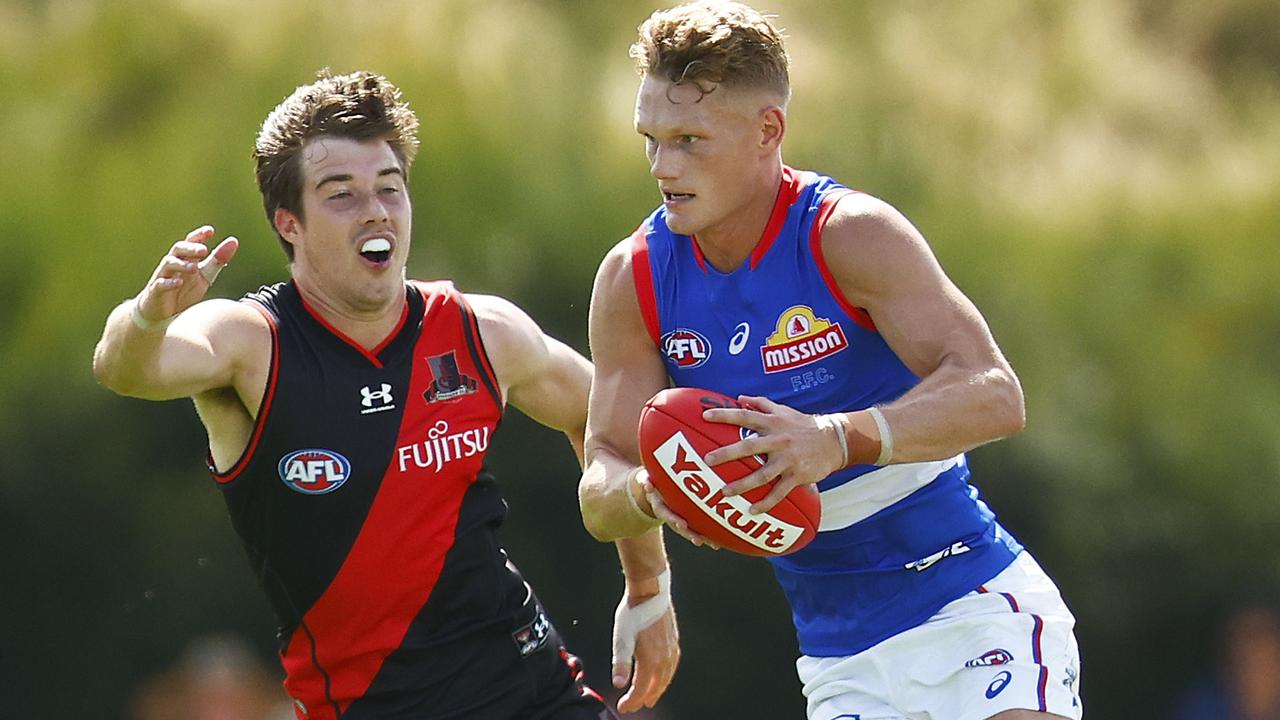 Adam Treloar was busy in the first competitive hitout of 2022. Picture: Daniel Pockett/Getty Images