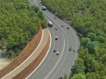 An artist's impression of the completed Mona Vale Rd (East) upgrade. $340m has now been allocated to improving Mona Vale Rd (West). Picture: RMS