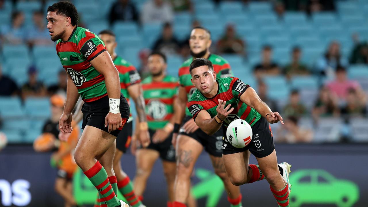 Peter Mamouzelos has learnt a lot working with Damien Cook and has no plans on replacing the veteran hooker this year. Picture: Brendon Thorne/Getty Images