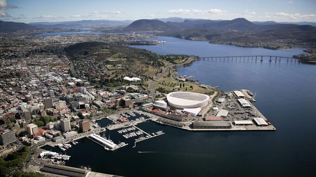 FIRST LOOK: New designs of what Hobart's new AFL stadium at Macquarie Point could look like. Images supplied by AFL