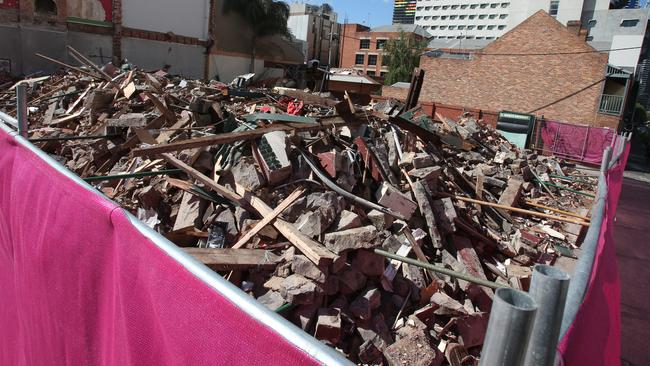 The ruins of The Corkman Pub in 2016. Picture: David Crosling