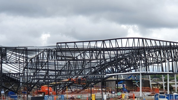 The Kew Recreation Centre roof collapsed in 2022. Picture: Supplied.