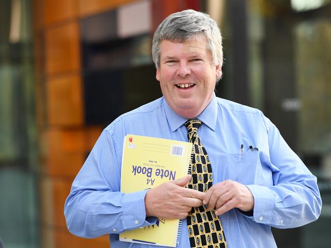 Michael Doherty leaves the Royal Commission into Misconduct in the Banking, Superannuation and Financial Services Industry at the Commonwealth Law Courts in Melbourne, Monday, May 28, 2018. (AAP Image/Tracey Nearmy) NO ARCHIVING