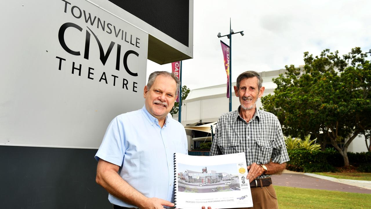 Committee Members for TPAC proposal, Trevor Keeling and Simon McConnell at Civic Theatre. Picture: Alix Sweeney