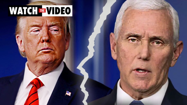 Mike Pence responds to ‘division’ between him and Donald Trump