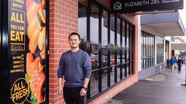 Andy Li is the manager of the new all-you-can-eat Japanese restaurant which is due to open in North Hobart in the coming weeks. Picture: Linda Higginson