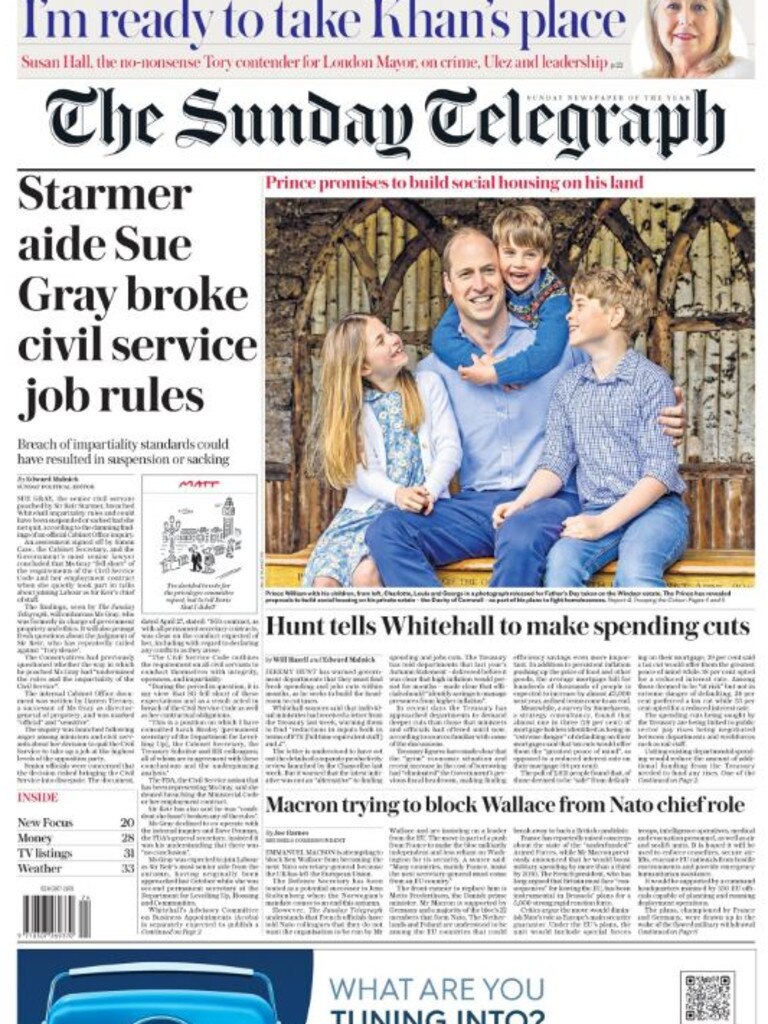 It was the same story for the Telegraph.