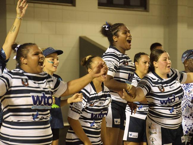 Darwin Brothers win the Womens NRLNT Grand Final 2022. Picture: (A)manda Parkinson