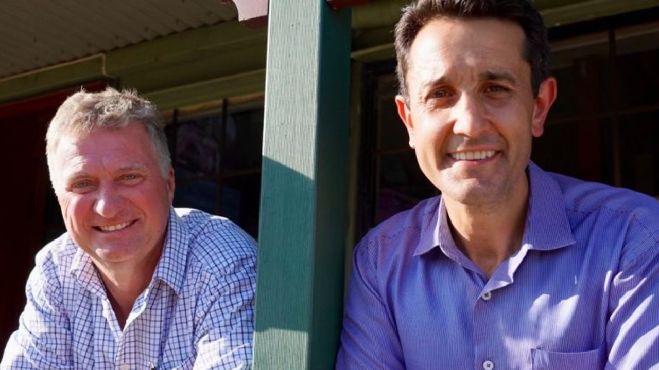 Ipswich MP Darren Zanow and Opposition Leader David Crisafulli. Picture: LinkedIn
