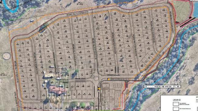 A look at the landscape plan for the Lifestyle Living Estate in Nowra Hill.