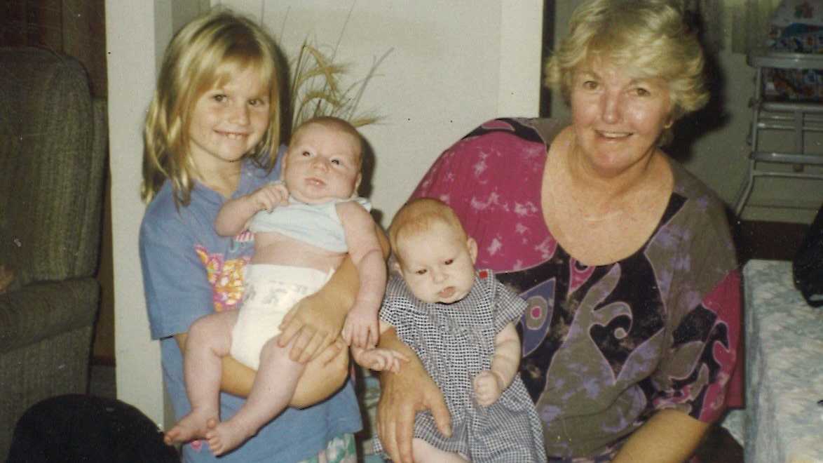 Keyra Steinhardt loved playing mum to her little brother Connor. Pictured with other family members.