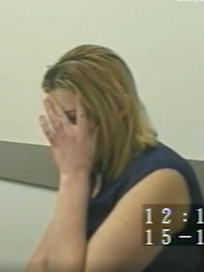 Edmunds gave a tearful police interview. Picture: Supplied/ Supreme Court of Victoria.