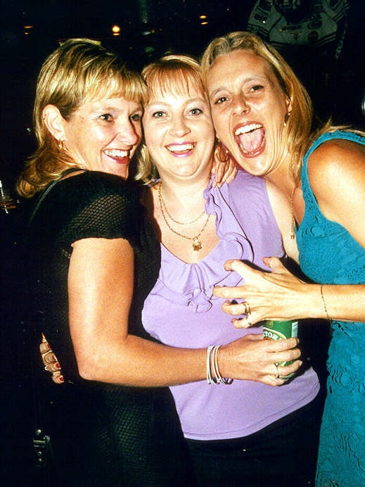 Tess Hillier, Shai Ainsworth and Jacqui Borreye at Melbas in 2000.
