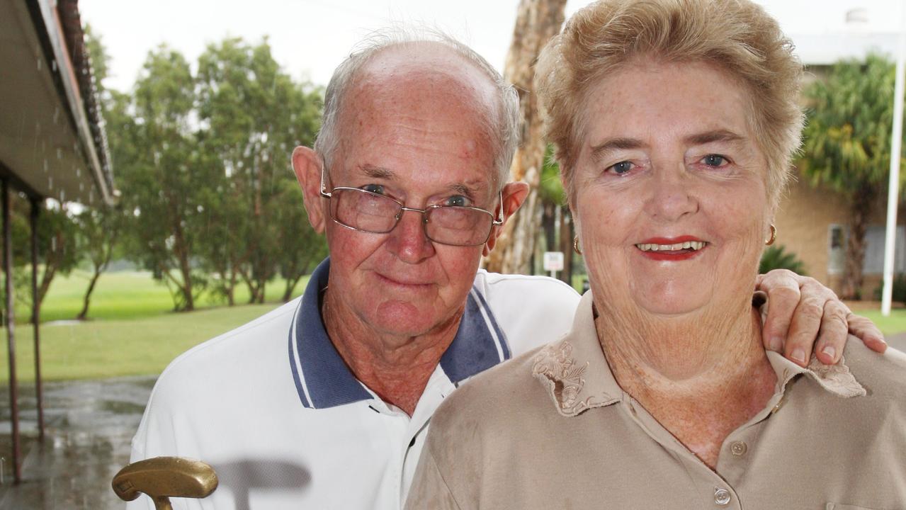 Golfers Doug and Heather Bradford won Sunday’s medley fourball stableford event at Maroochy River. Picture: Nicholas Falconer