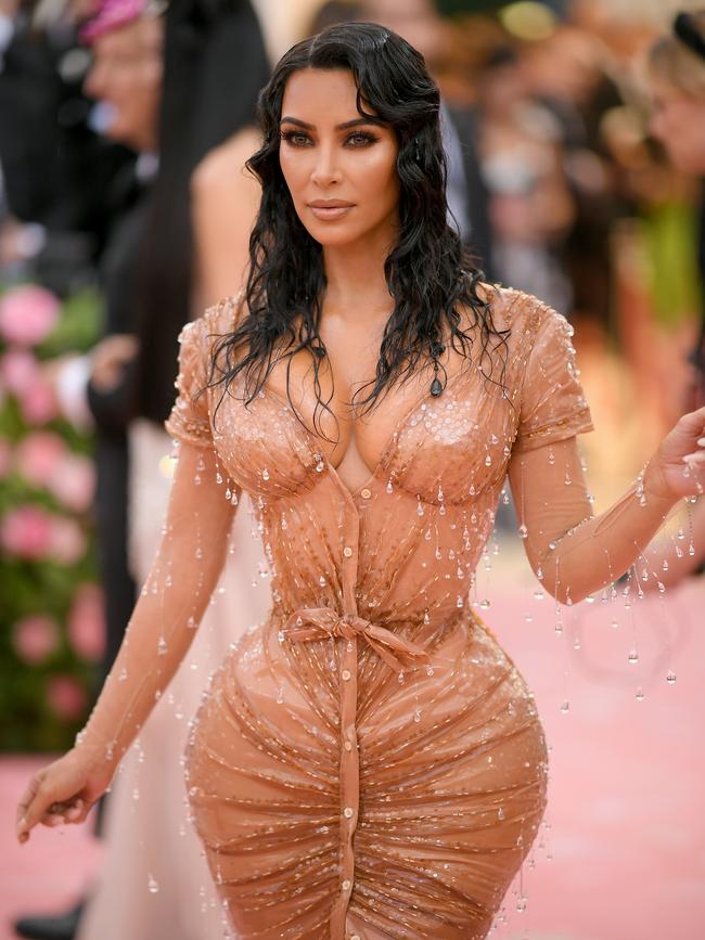 Kim Kardashian wearing Thierry Mugler. Picture: Getty Images