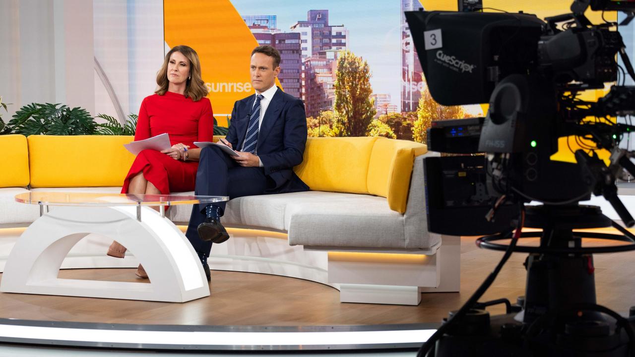 Sunrise hosts Natalie Barr and Matt Shirvington. Picture: Supplied