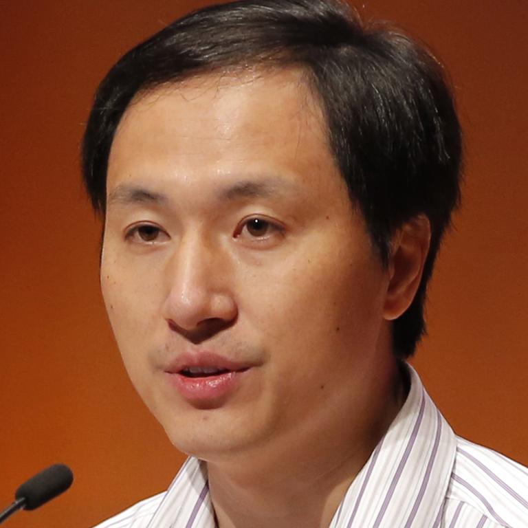 Jiankui shocked many when presenting his claim at the Human Genome Editing Conference in Hong Kong. Picture: AP Photo/Kin Cheung, File