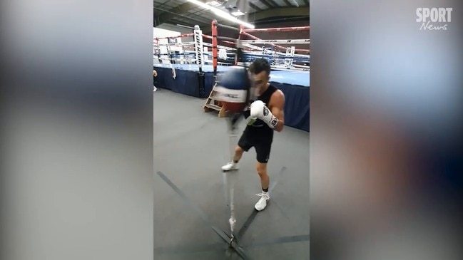 Australian boxer Jason Moloney training in Las Vegas