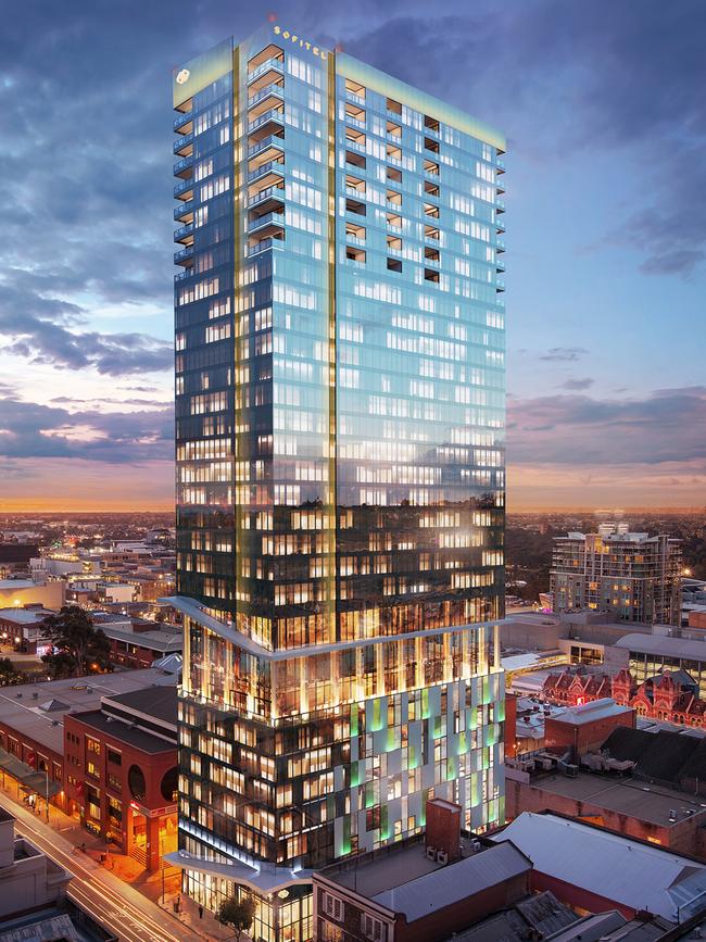 The new Sofitel hotel planned for Currie St.