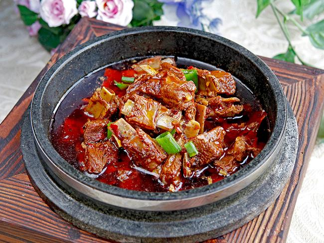 Stewed lamb ribs at Dainty Sichuan. Picture: Supplied