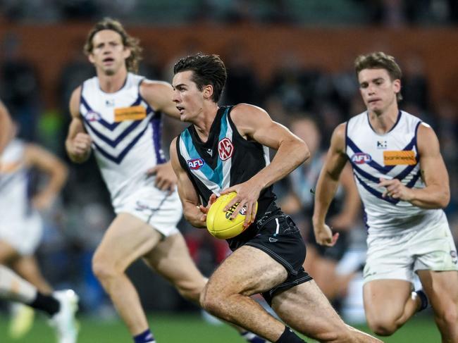 Port Adelaide and Fremantle will clash in the last game of the regular season. Picture: Mark Brake/Getty Images