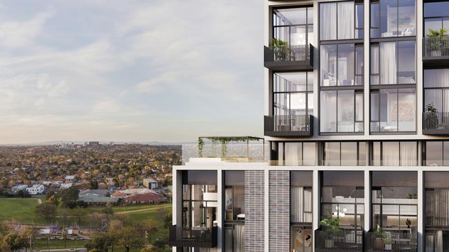 The Tempo apartments development in Box Hill.