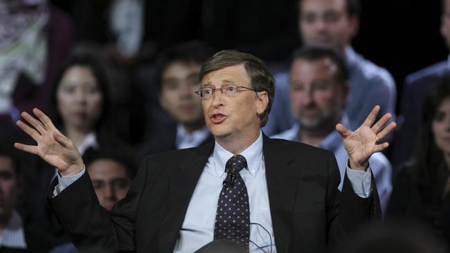 Microsoft Corp chairman Bill Gates speaks during the taping of a CNBC television special in 2009. 