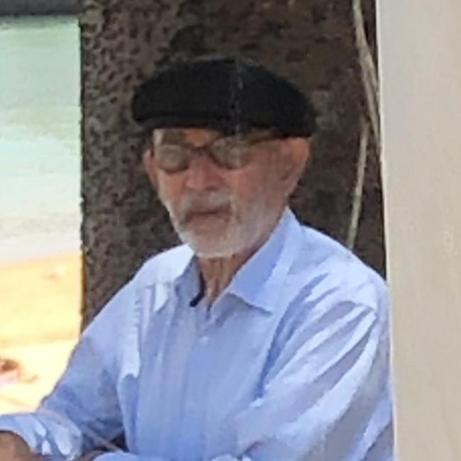 Faramarz Atshan, 71, of Mona Vale, in Manly after he was convicted in Manly Local Court in February for using his bare toes to touch the bottoms of girls and young women sitting on northern beaches' buses. Picture: Manly Daily