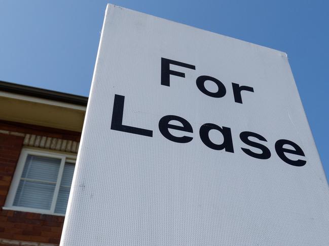 SYDNEY, AUSTRALIA - NewsWire Photos SEPTEMBER 14 2023. Generic housing & real estate house generics. Pic shows a for lease & leased sign outside an apartment in Gladesville. Picture: NCA NewsWire / Max Mason-Hubers