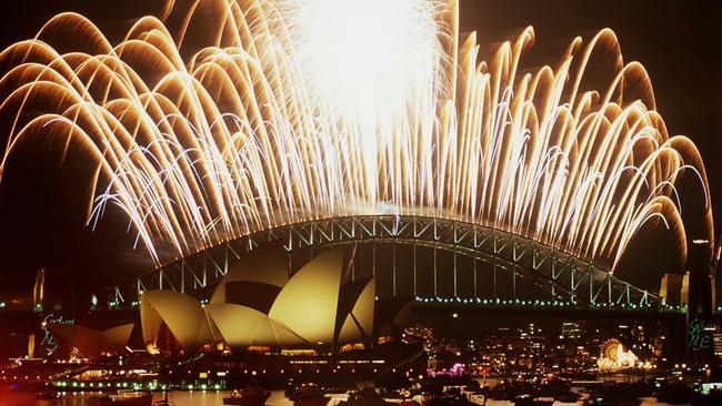 Sydney New Year’s Eve fireworks in all their splendour. It made a spectacular stage for a potential terror plot. Picture: Tourism NSW