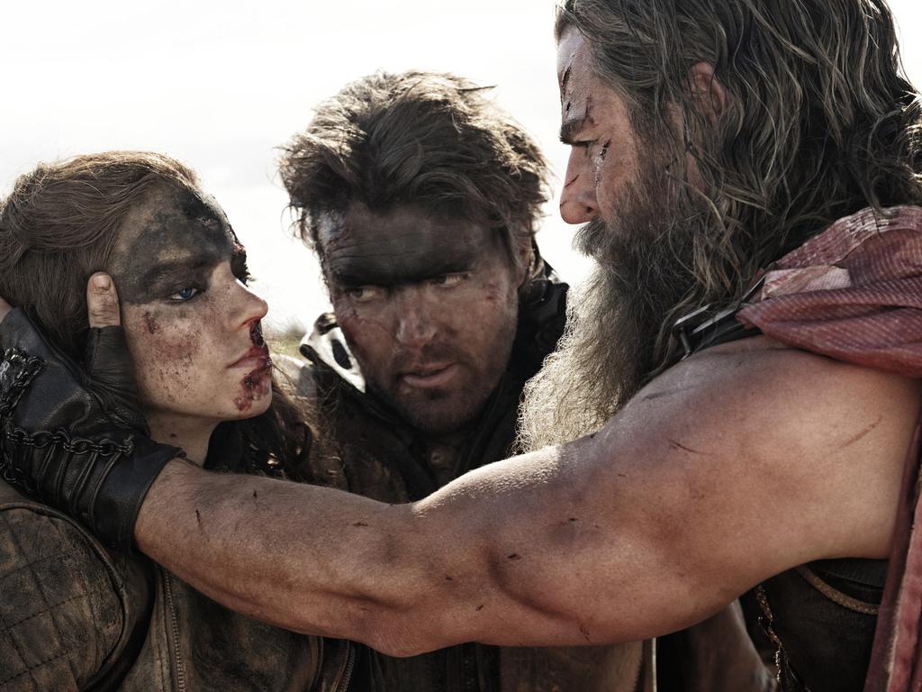 Anja Taylor-Joy and Chris Hemsworth in a scene from Furiosa: a Mad Max saga.