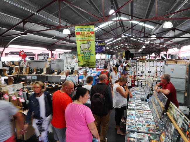 Shoppers at the market. Picture: Michael Klein