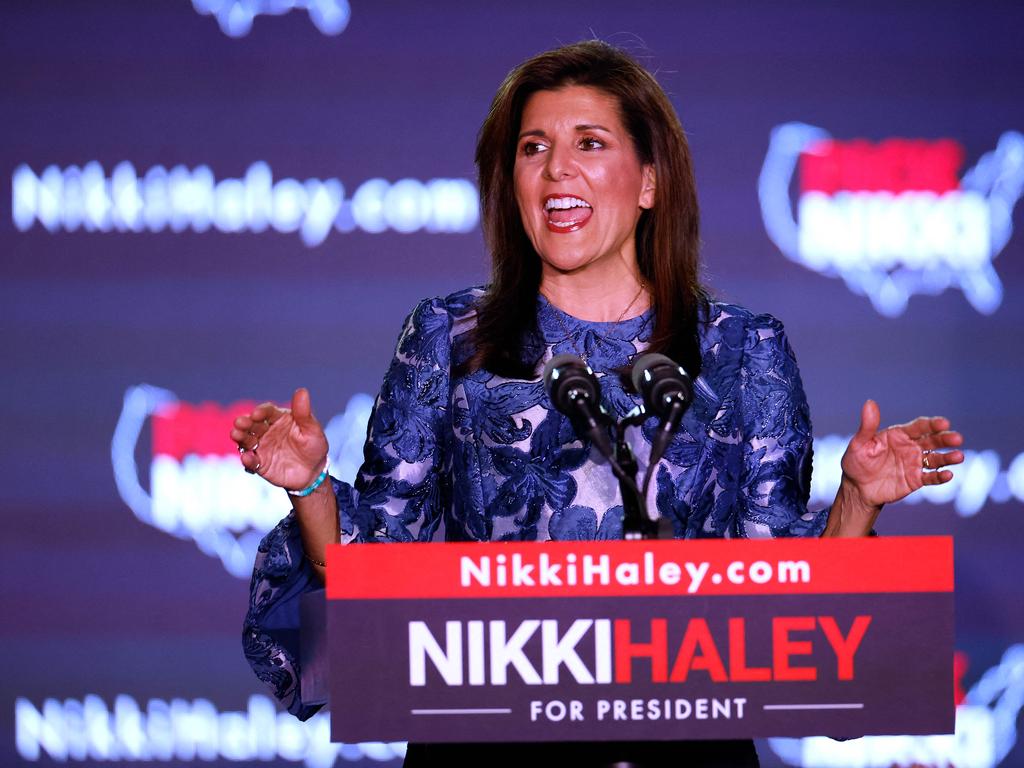 Republican presidential candidate former UN Ambassador Nikki Haley is seeking to become America’s first female president. Picture: Getty Images