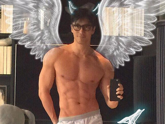 The angelic face and ripped body hide his real age of 50. Picture: Instagram