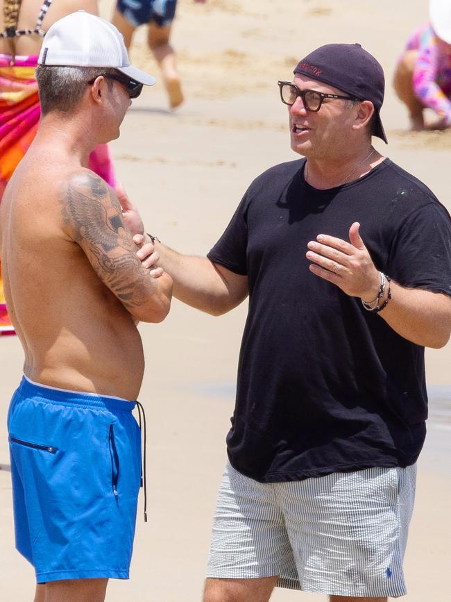 Clarke and Karl Stefanovic on Noosa’s Main Beach on January 7 …