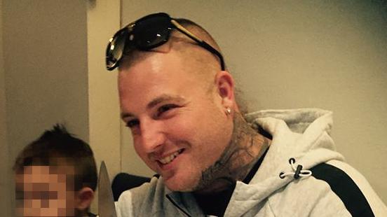 Alleged Comanchero bikie Matthew Douet will head to the same rehab centre as fallen TV star Andrew O’Keefe after being granted bail in the NSW Supreme Court. Picture: Facebook