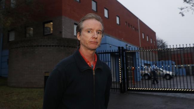 ‘Abhorrent’: Serial Greens candidate Jonathan Doig, freed on bail, outside Sutherland Police Station. Picture: Nikki Short