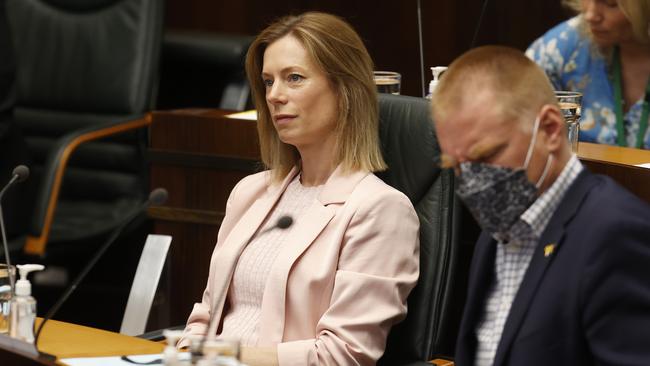 Rebecca White Labor member for Lyons. Final day of state parliament for 2024. Picture: Nikki Davis-Jones