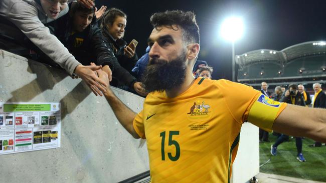 Australian captain Mile Jedinak is in doubt for the World Cup qualifier against Syria