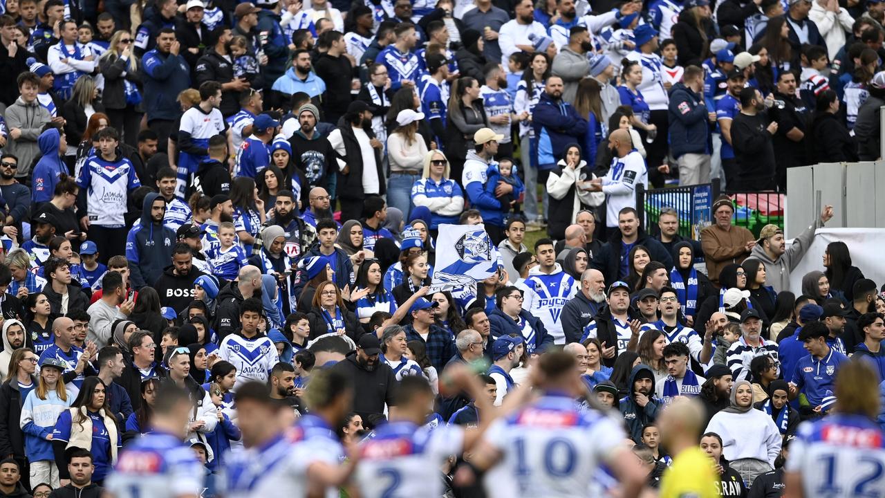 NRL R 22 Canterbury Bankstown Bulldogs v Canberra Raiders at Belmore Oval. Picture: NRL Photos/Gregg Porteous