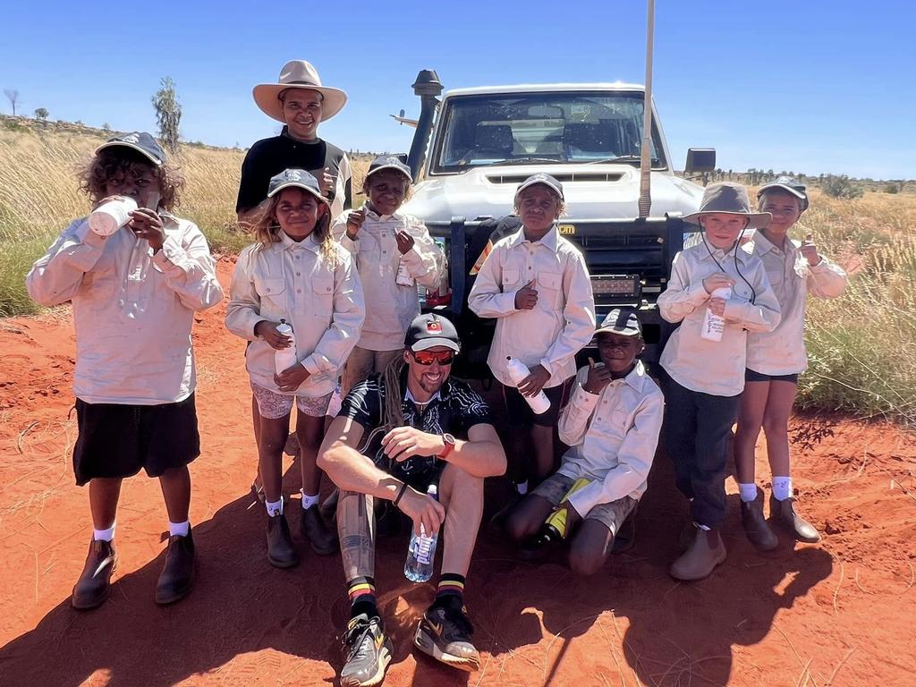The Central Land Council took Mutitjulu School students on several outback excursions to look for tracks, burrows and bush foods. Picture: Department of Education