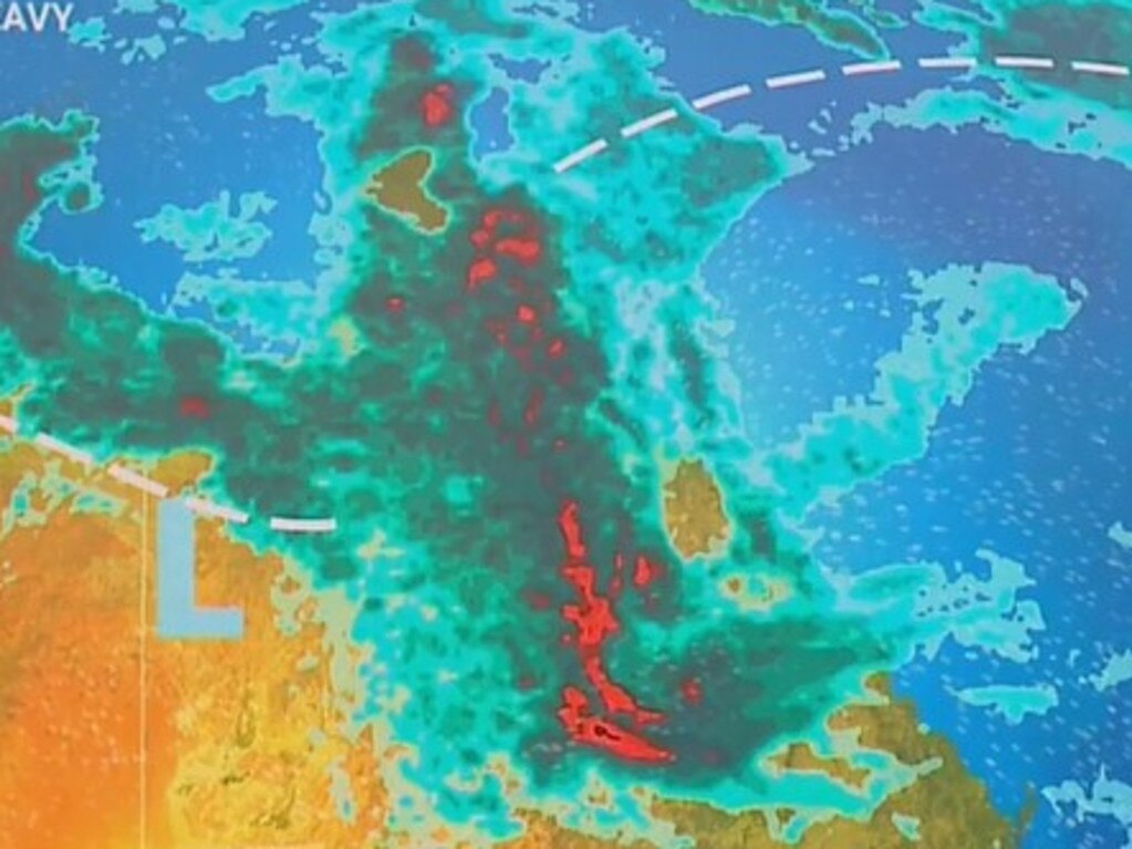 Northern Queensland will be the focus of the rain this weekend and into next week. Picture: Sky News Weather