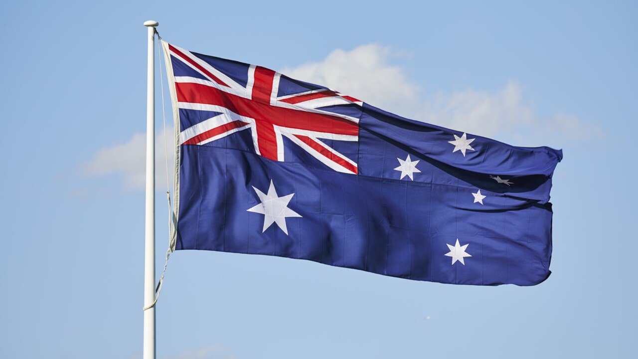 Who is holding on to the union jack?, Australia news