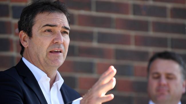 Opposition Leader Steven Marshall says Premier Jay Weatherill should resign after the latest child protection scandal. Picture: Tom Huntley