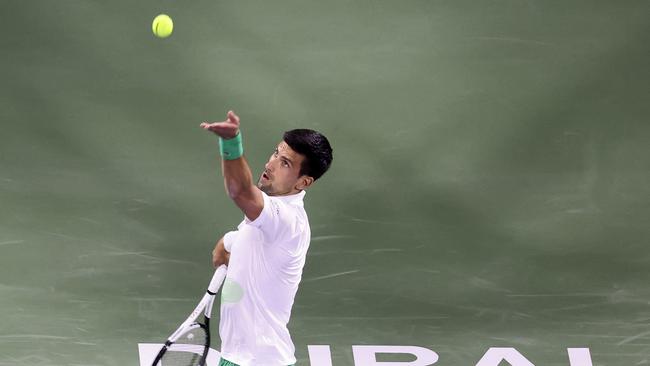 Djokovic needed just 36 minutes to take the opening set. Picture: AFP