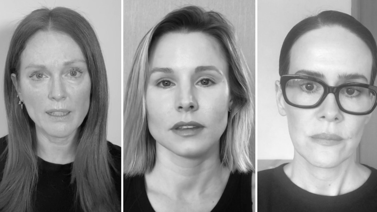 Julianne Moore, Kristen Bell and Sarah Paulson took part in the anti-racism campaign.