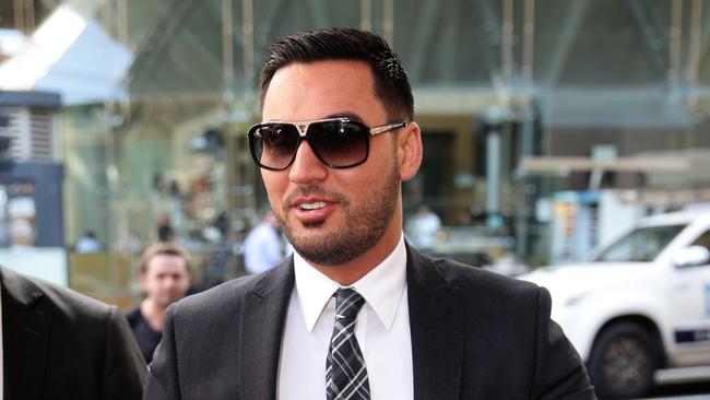 Salim Mehajer arrives at The Sydney District Court at JMT Building for hearing. The NSW Office of Local Government has taken Salim Mehajer to court over claims he voted on matters of land and size issues of properties at at least three meetings without disclosing private interests.